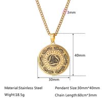 Hip-hop Truelove Knot Stainless Steel Plating Men's Pendant Necklace main image 4