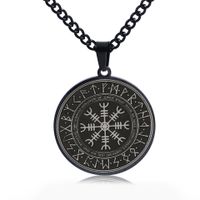 Ethnic Style Symbol Stainless Steel Titanium Steel Men's Pendant Necklace sku image 2