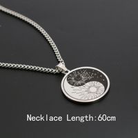 Retro Ethnic Style Tai Chi Stainless Steel Plating Men's Pendant Necklace main image 2
