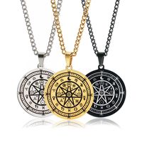 Ethnic Style Constellation Stainless Steel Titanium Steel Plating Men's Pendant Necklace main image 4