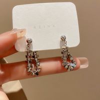 Sweet Solid Color Alloy Plating Gold Plated Women's Drop Earrings sku image 2