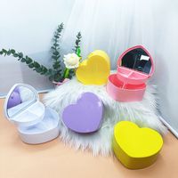 Cute Solid Color Plastic Jewelry Boxes main image 2