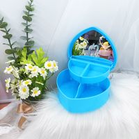 Cute Solid Color Plastic Jewelry Boxes sku image 6