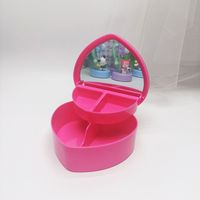 Cute Solid Color Plastic Jewelry Boxes sku image 8
