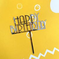 Birthday Letter Plastic Party Decorative Props sku image 6