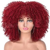 Women's Exaggerated Casual High Temperature Wire Bangs Curls Wigs sku image 1
