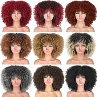 Women's Exaggerated Casual High Temperature Wire Bangs Curls Wigs main image 1