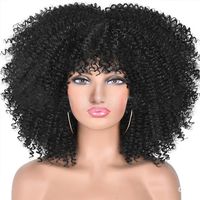 Women's Exaggerated Casual High Temperature Wire Bangs Curls Wigs sku image 7