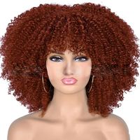 Women's Exaggerated Casual High Temperature Wire Bangs Curls Wigs sku image 8