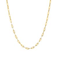 201 Stainless Steel 18K Gold Plated Simple Style Plating Solid Color Necklace sku image 2