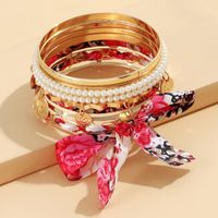 Modern Style Artistic Geometric Bow Knot Alloy Cloth Wholesale Bangle sku image 1