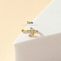 Elegant Streetwear Crown Flower Alloy Plating Inlay Rhinestones Nose Ring main image 2