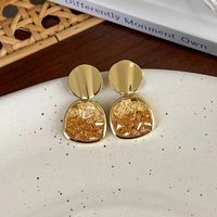 1 Pair Vintage Style Sweet Heart Shape Flower Butterfly Copper Inlay Rhinestones Earrings sku image 28