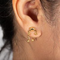 1 Piece Cute Frog Plating Alloy Ear Studs main image 5