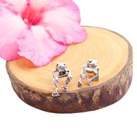 1 Piece Cute Frog Plating Alloy Ear Studs main image 4