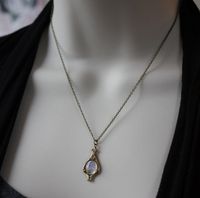 Wholesale Jewelry Retro Water Droplets Alloy Moonstone Pendant Necklace main image 2