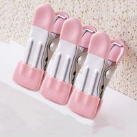 Stainless Steel Double-headed Two-color Clothes Pin Multi-function Clip Mini Food Clip Non-slip Iron Clip sku image 1