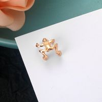 Fashion And Cute Alloy Plating Unisex Frog Ear Clips main image 4