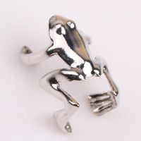Fashion And Cute Alloy Plating Unisex Frog Ear Clips sku image 1