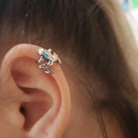 Fashion And Cute Alloy Plating Unisex Frog Ear Clips main image 1