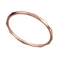 Titanium Steel 18K Gold Plated Simple Style Plating Solid Color Titanium Steel Rings main image 2