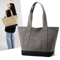 Women's Large All Seasons Canvas Basic Tote Bag main image 3