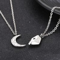 Casual Simple Style Irregular Star Moon Stainless Steel Pendant Necklace main image 8