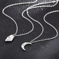 Casual Simple Style Irregular Star Moon Stainless Steel Pendant Necklace main image 9