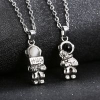 Casual Simple Style Astronaut Stainless Steel Inlay Artificial Gemstones Sweater Chain main image 1