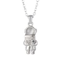 Casual Simple Style Astronaut Stainless Steel Inlay Artificial Gemstones Sweater Chain sku image 2