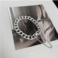 Hip-hop Simple Style Geometric Alloy Men's Bracelets sku image 1