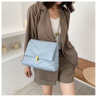 Women's Pu Leather Solid Color Elegant Square Zipper Magnetic Buckle Shoulder Bag main image 3