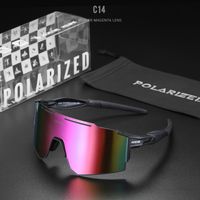 Casual Sports Color Block Tac Square Patchwork Full Frame Sports Sunglasses sku image 12