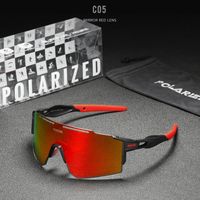 Casual Sports Color Block Tac Square Patchwork Full Frame Sports Sunglasses sku image 5