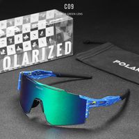 Casual Sports Color Block Tac Square Patchwork Full Frame Sports Sunglasses sku image 7
