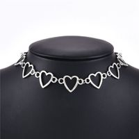 Wholesale Jewelry Exaggerated Simple Style Heart Shape Alloy Choker main image 5