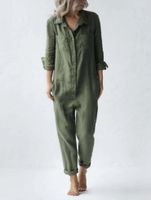 Women's Street Casual Solid Color Full Length Patchwork Jumpsuits main image 4
