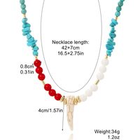Ethnic Style Water Droplets Alloy Turquoise Plating Women's Pendant Necklace 1 Piece sku image 7