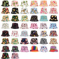 Women's Cartoon Style Cute Simple Style Plant Printing Bucket Hat main image 5