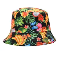 Women's Cartoon Style Cute Simple Style Plant Printing Bucket Hat sku image 27