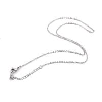 Titanium Steel 18K Gold Plated Simple Style Plating Solid Color Necklace sku image 1