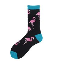 Unisexe Style Simple Animal Coton Impression Crew Socks Une Paire main image 3