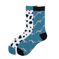 Unisexe Style Simple Animal Coton Impression Crew Socks Une Paire sku image 16