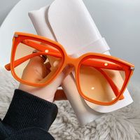 Gafas De Sol De Mujer De Cuadro Completo Con Diseño De Mosaico Cuadrado Ac De Bloques De Color Deportivo Elegante main image 1