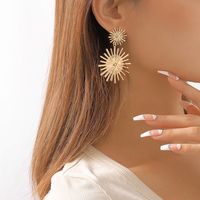 1 Pair Elegant Glam Lady Geometric Irregular Plating Metal Iron Drop Earrings main image 5
