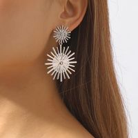 1 Pair Elegant Glam Lady Geometric Irregular Plating Metal Iron Drop Earrings main image 4