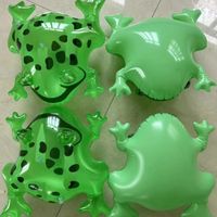 Luminous Inflatable Frog Pvc Inflatable Cartoon Animal Frog Children's Toy With Light Drawstring Frog Wholesale sku image 1