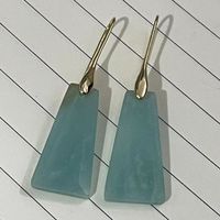 Simple Style Square Artificial Crystal Patchwork Women's Drop Earrings main image 1