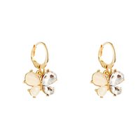 Simple Style Butterfly Alloy Inlay Opal Women's Drop Earrings main image 3