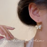Simple Style Butterfly Alloy Inlay Opal Women's Drop Earrings main image 4
